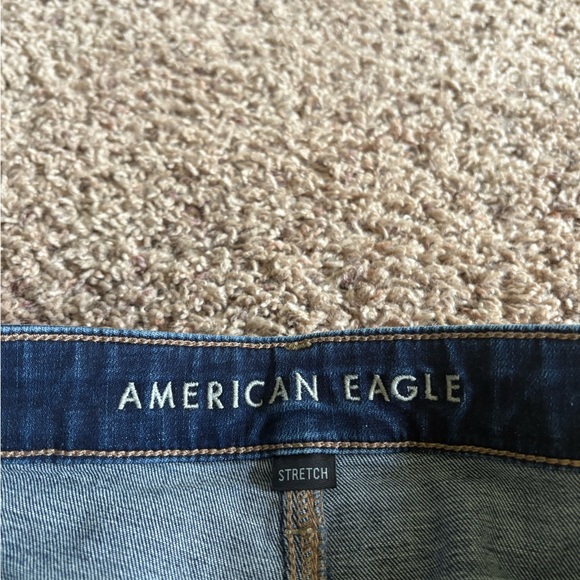American Eagle Outfitters Dark Blue Flare Jeans - Picture 2 of 5